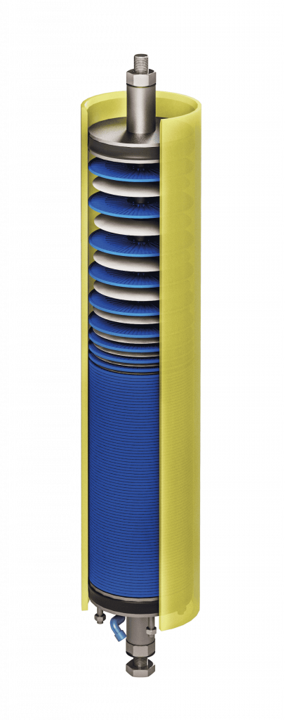 Longitudinal cross section of the ROTREAT RCDT module